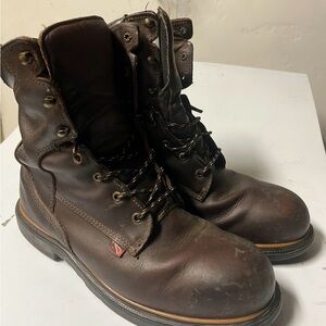 Red Wing Shoes Dark Brown Leather Boots